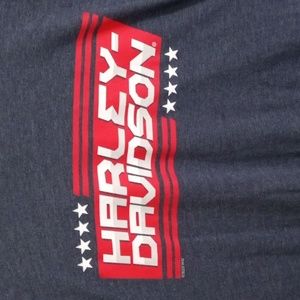 Harley-Davidson Dark Blue Short Sleeve Lightweight Tee Shirt Mens Large